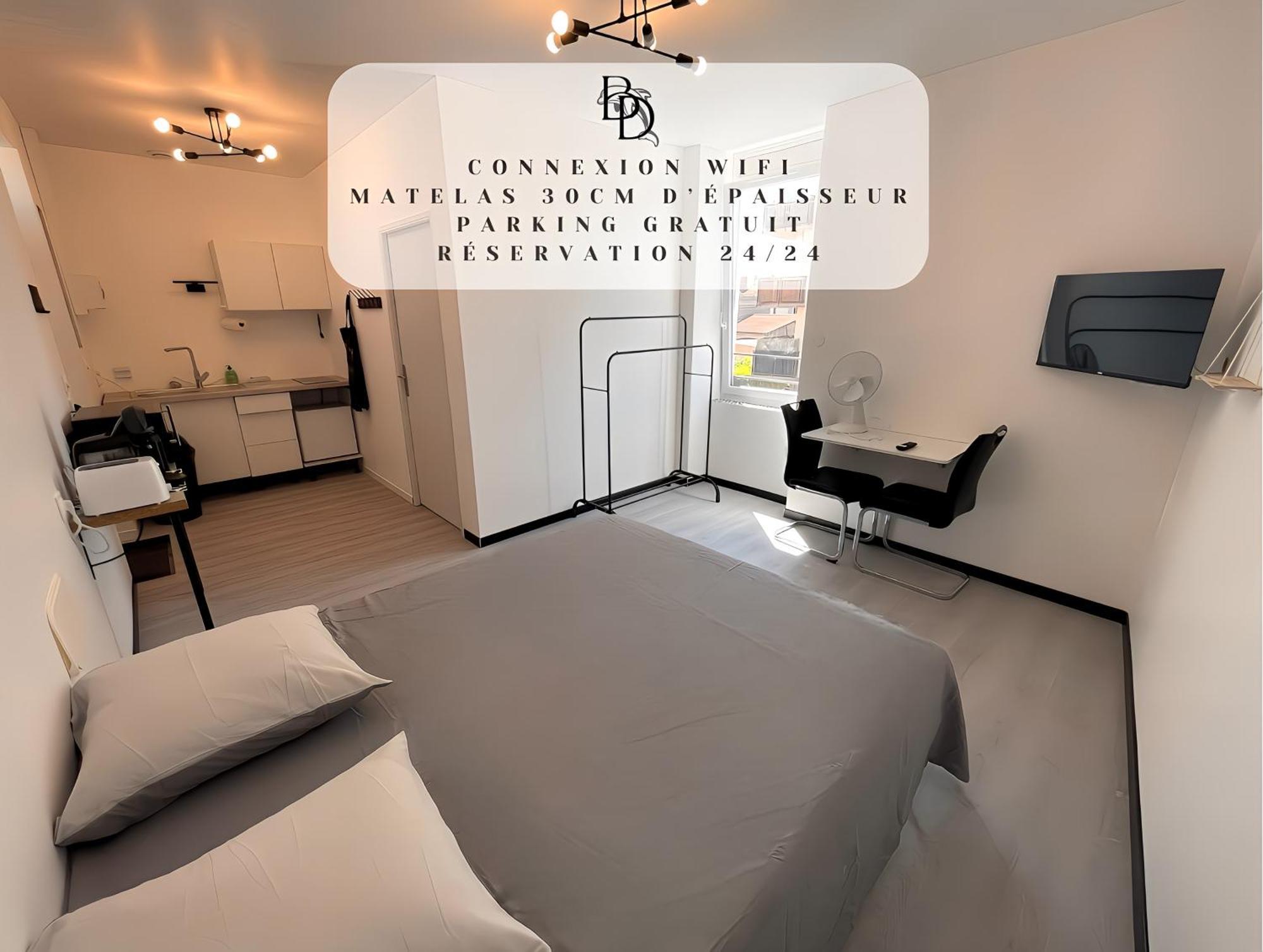Studio B2 20M2 Cosy 5Min A Pied Des Gares Roanne Esterno foto